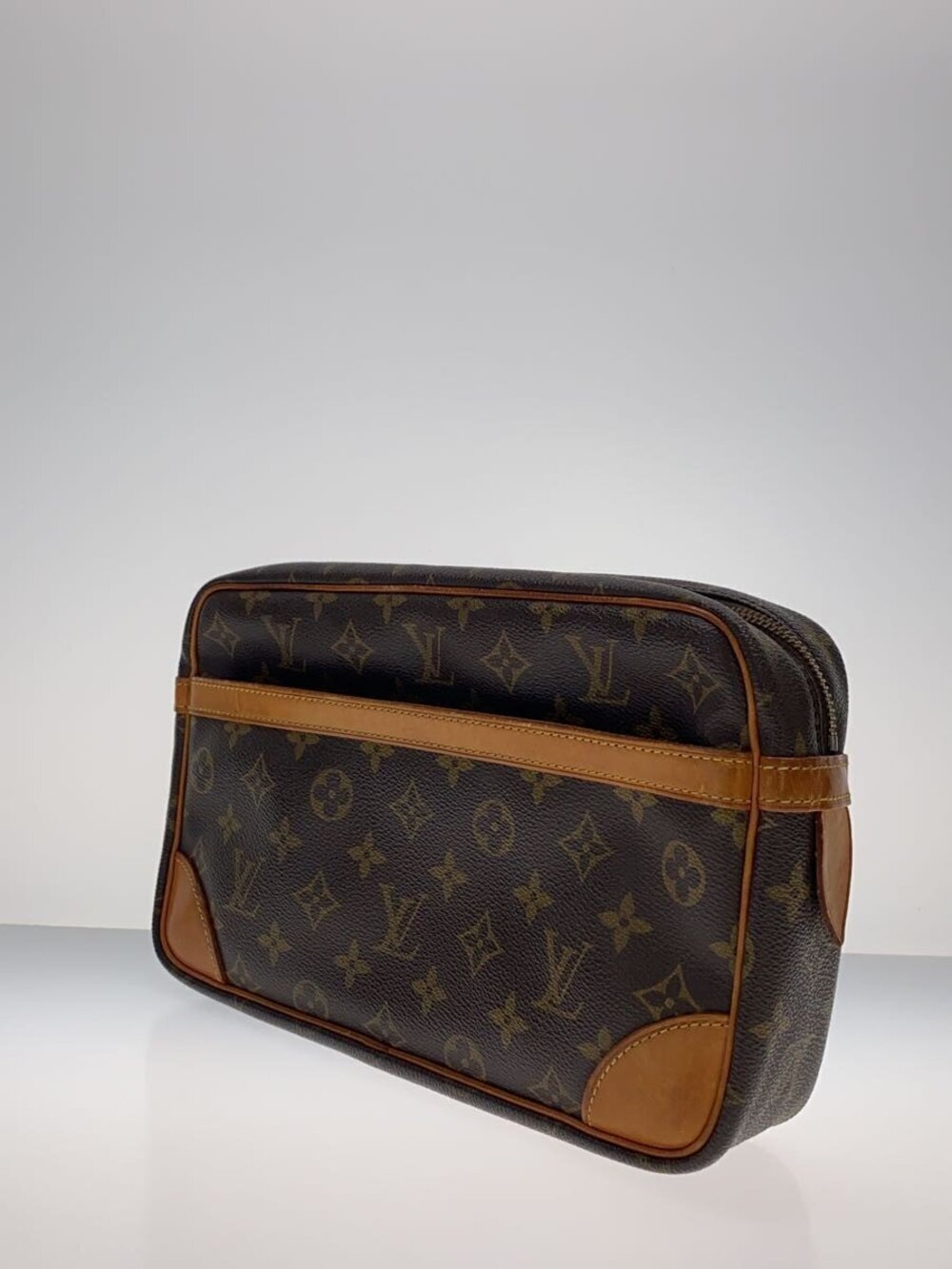 Louis Vuitton Monogram Shoulder Bag Compiegne Brown